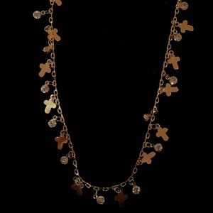 Gold cross necklace